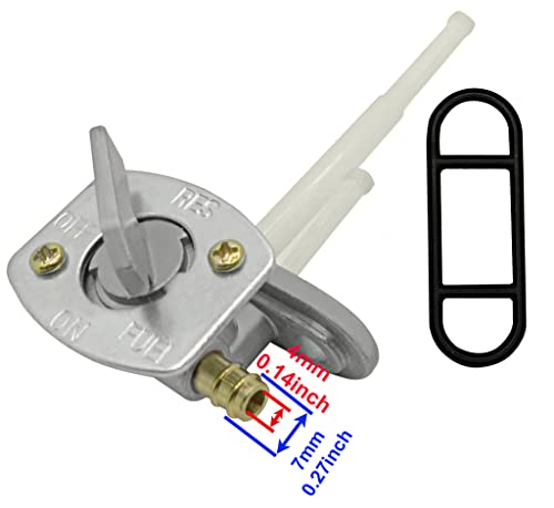 Aitook Gas Fuel Tank Switch Petcock Compatible with Yamaha Models: Bear Tracker 250 YFM250 1999-2004 / Big Bear 400 YFM400 2000-2012 / Big Bear YFM250 2007-2009 / Timberwolf 250 YFB250 1994-2001 / Bruin 250 YFM250 2005-2006 / PRO-4 Pro Hauler 1989